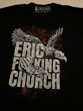 Eric Church OFFICIAL Country Music T-Shirt 2XL Patriotic Album Concert Tour Band